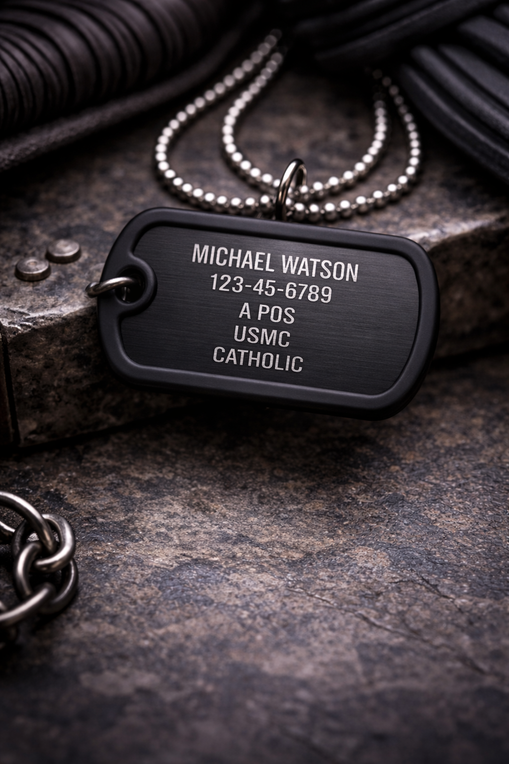 Custom Engraved Military Dog Tags