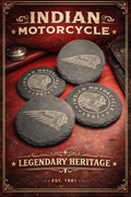 Indian Motorcycle Slate Coasters - Laser Engraved