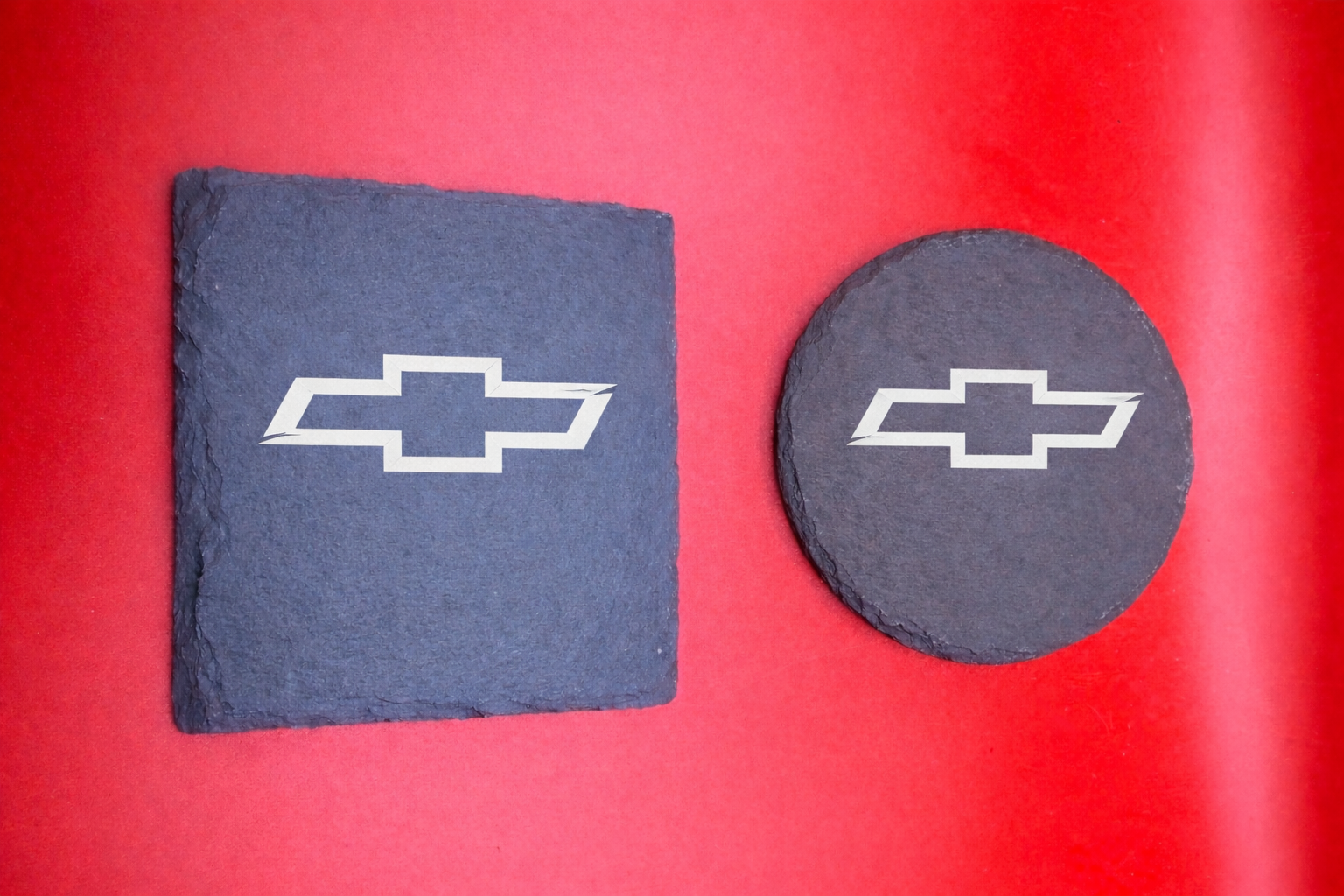 Custom Laser-Engraved Automotive Slate Coasters
